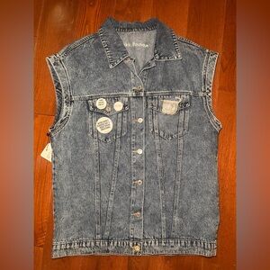 MUSE Light Blue Denim Vest